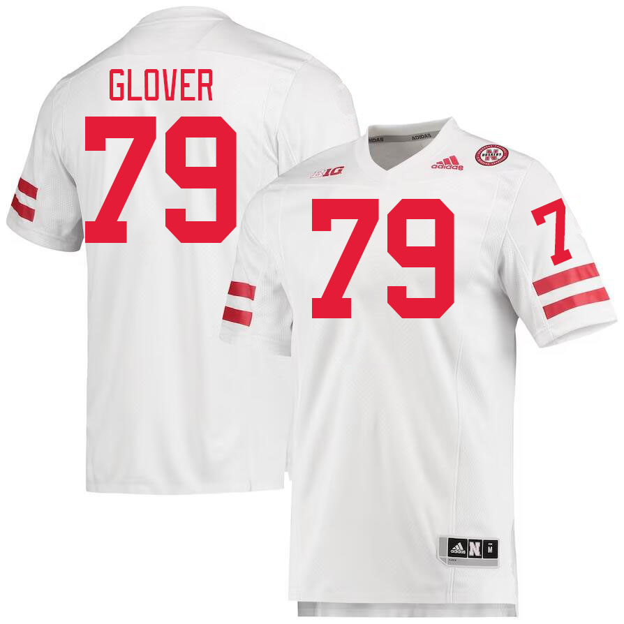 #79 Rich Glover Nebraska Cornhuskers Jerseys Football Stitched-White